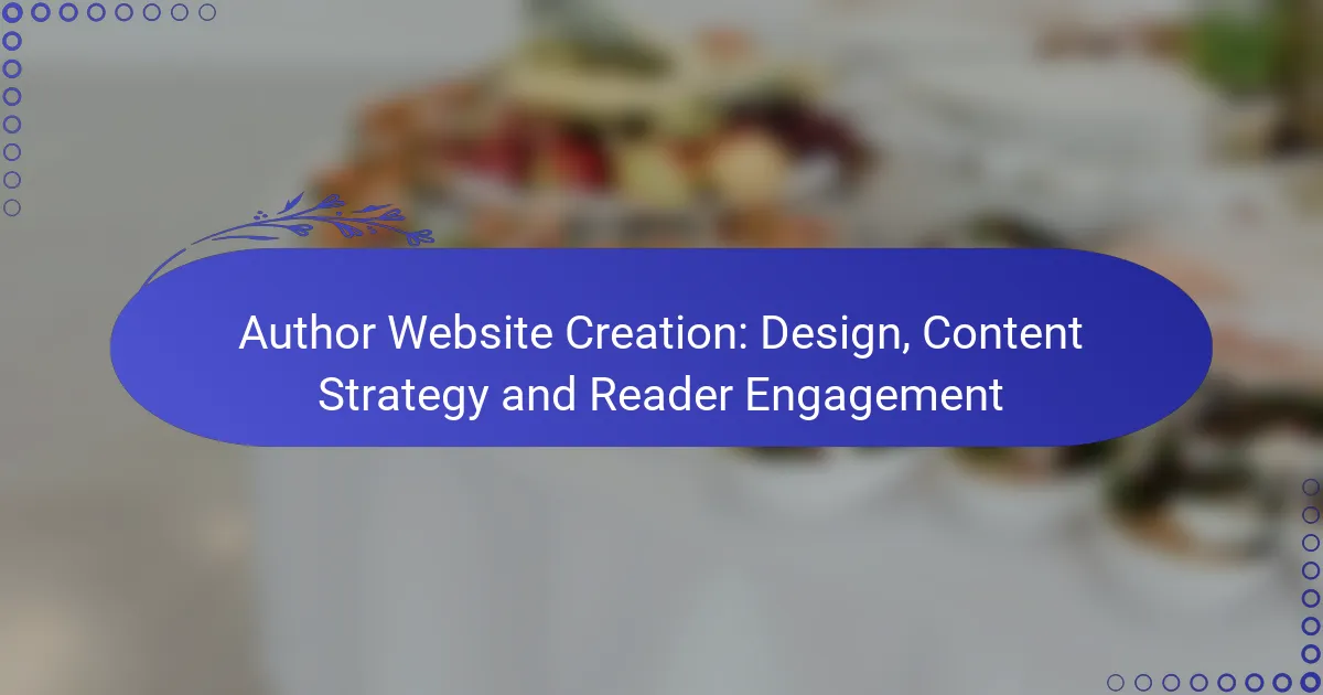 Author Website Creation: Design, Content Strategy and Reader Engagement