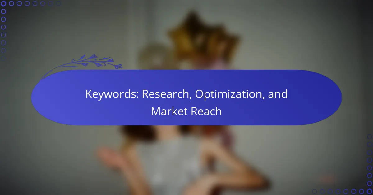 Keywords: Research, Optimization, and Market Reach