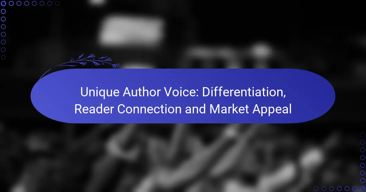 Unique Author Voice: Differentiation, Reader Connection and Market Appeal
