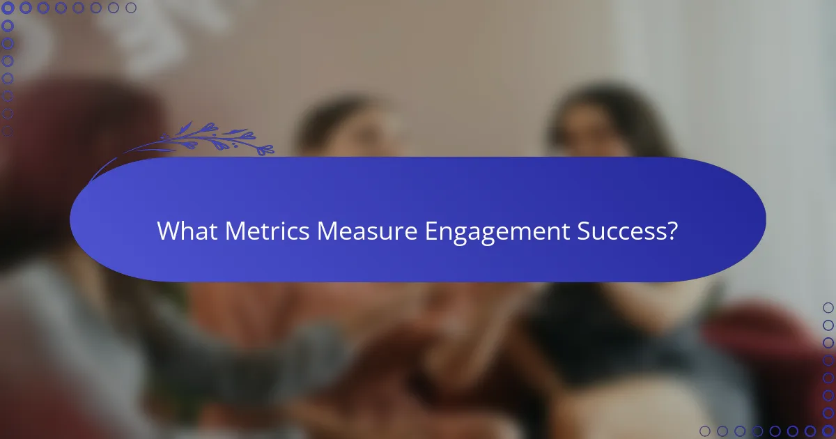 What Metrics Measure Engagement Success?